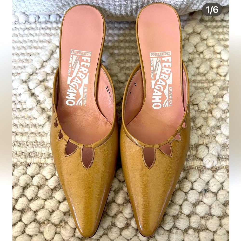 Salvatore Ferragamo Pointed Toe Mules